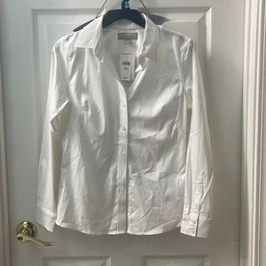 Banana Republic white button shirt